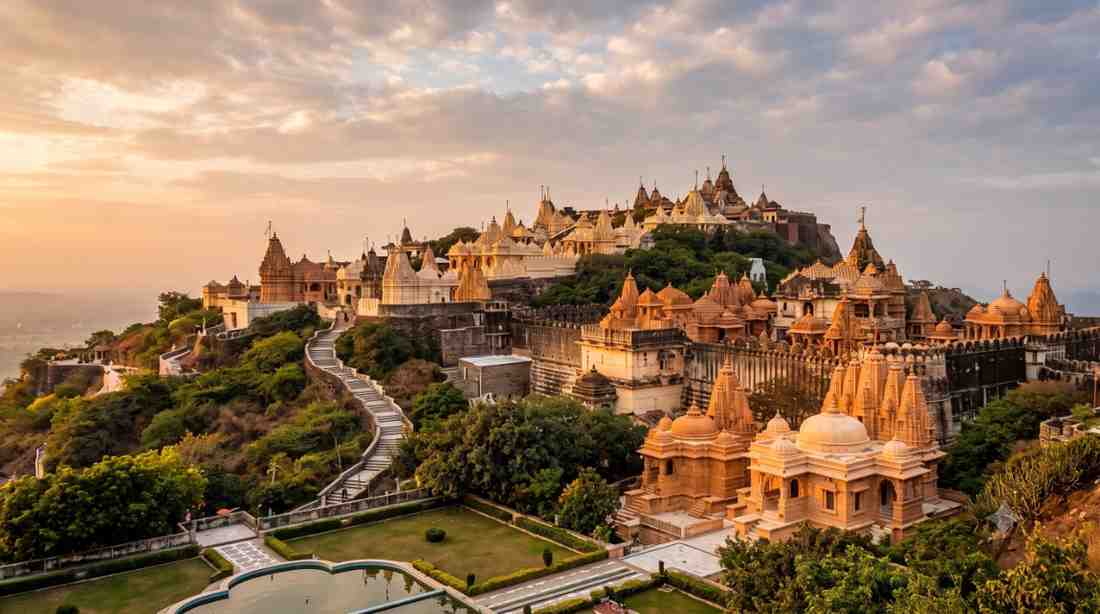 Palitana Jain temple hills pilgrimage destination