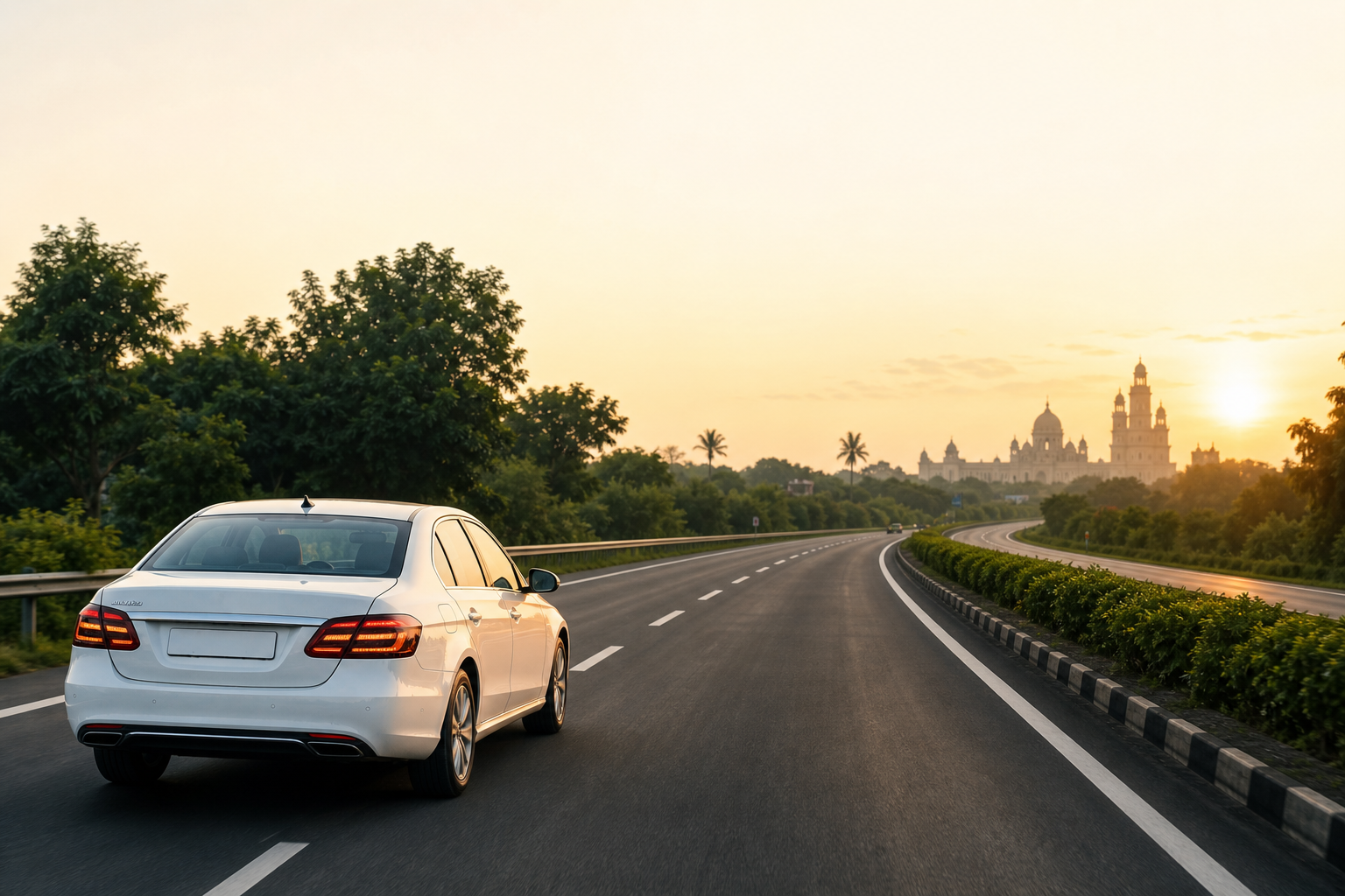 Premium taxi on NE-1 Expressway from Ahmedabad Airport to Vadodara